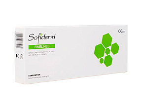 Имплантат на основе гиалуроната натрия "Sofiderm" Finelines 1,0 ml, шприц 1 шт