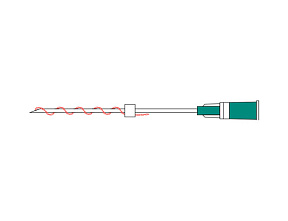 0714 Нить стерильная рассасывающаяся из поли L-молочной кислоты PLLA DSCREW 26G-60 mm паковка 10шт